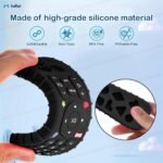 FunBlast Teether for Babies - Silicone Remote Teether for 3+ Month Baby & Toddlers, Teething Toys for Babies and Toddlers, Helps Biting Skills Development, Activity Toys for Baby (Black) - Image 5