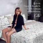 Haus & Kinder Bedsheet for Double Bed King Size, 108X108 Inches King Size Bed Sheet Cotton 186 TC Bedsheets with 2 Pillow Covers- Exotic Wings, White - Image 4