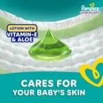 Pampers Complete Skin Comfort Pants, (M) 76 Count, Anti-rash blanket, Lotion with Vitamin E & Aloe Vera, Medium, 7-12kg - Image 3