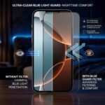 Amazon Brand - Solimo Tempered Glass Screen Protector for iPhone 13, 13 Pro & 14 with Edge-To-Edge Protector (6.1 inches) - Image 4