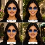 Dervin UV Protected Square Rimless Sunglasses for Men and Women - Image 9