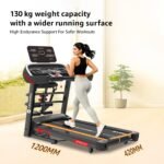 Maxpro Optira Plus 6Hp Peak BLDC Motor|18km/h Speed |16 Level Motorized Incline |Bluetooth Speaker|FitShow App |130Kg User Weight |Auto Incline Hydraulic Foldable Multifunction Treadmill for Home use - Image 5