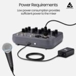 Audio Array Audio Mixer 4 Channel Hybrid | 4 Analog Ch, 1in/2out USB Interface | 2XLR In, 2 TRS In | +48V | Hi-Z, 2 Band EQ, Phone Out, TRS Out, USB-C Power | AI-13 - Image 5