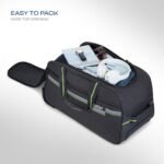 Safari Polyester in-Line Skate Sprinter Cabin Size Duffle Trolley Bag, Soft Carry-On Luggage, 2 Wheel Travel Duffle Bag for Men & Women, 5 Years Warranty, Grey, 55Cm - Image 2