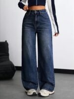Nifty Women's Denim Stretchable High Waist Baggy Jeans for Women - Image 2