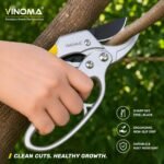 Gardening Scissor Stainless Steel Garden Snip with Safety Lock Garden Shears Sharp Cutter Pruners Scissor for Lawn, Garden & Potted Plants (PACK OF 1) - Image 2