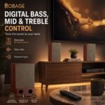 OBAGE Newly Launched Premier-6 2.1 Home Theatre System | 140W Output | 6.5" Woofer & Dual 3" Drivers in Each Satellite | Bluetooth 6.0, Digital Bass, Mid & Treble Control | Deep Bass Sound - Image 7