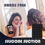 EDNITA Suction Phone Case, Phone Suction Sticker, Silicone Suction Phone Case for Hands-Free Mobile Accessory Holder Grip, Video Phone Accessory Compatible Mirror, Shower-Black (Pack of-1) - Image 3
