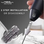 Coffee Frother Electric Rechargeable Coffee Maker Machine for Home Electric Coffee Frother Machine & Milk Whisker with Dual Spring Tech GetSetNova | 1 Year Warranty - Image 4