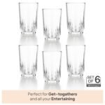 CELLO Glaze Glass Set of 6 Pcs 180ml, Transparent | Freezer & Fridge Safe, Leadfree Dishwasher Safe Toughened Crystal Clear Glasses Set For Drinking Water Juice Milk Cocktail Mocktail Coldrinks & Soda - Image 4