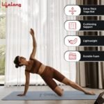 Lifelong LLYM92 Yoga mat for Women & Men EVA Material 4mm Anti-Slip Mat for Workout|Exercise Mat For Home Gym | Yoga Mat-For Gym-Workout and Yoga Exercise I Grey - Image 3