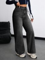 Nifty Women's Denim Stretchable High Waist Baggy Jeans for Women - Image 6
