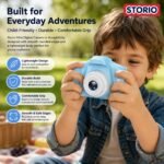 Storio Rechargeable Kids Camera Toy 3.0MP - Blue | 1080P Video Camera with 2-Inch Screen Supports 32GB with Games,Filters,Time-Lapse Educational Birthday Gift for Boys & Girls Age 3–12 - Image 5