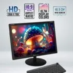 ZEBRONICS Zeb-V19Hd 18.5 Inch (46.99 Cm) Led Monitor with Supporting Hdmi, Vga Input, Hd 1366 X 768 Pixels, 16.7M Colors, Glossy Panel, Slim Design & Wall Mountable, Black - Image 3
