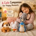 Pack of 4 Elegant Soft Toys Combo Set for Kids (Grey Appu, Rabbit, Dog & Penguin). - Image 6