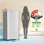Haier 190 L 3 Star Direct Cool Single Door Refrigerator with Fast Ice Making, Easy Clean Back, Large Vegetable Box (HED-203TDSA-N, Dazzle Steel, 2026 Model) - Image 9