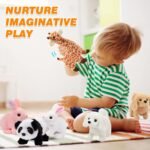 Hopping Walking Dog Toy with Sounds, Jumping Dog Wiggling Tails, Twitching Mouth and Nose, Educational Interactive Dog Toy for Baby Kids Children - Image 6
