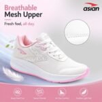 ASIAN Mercury-21 Women’s Running Shoes | Lightweight Shoes with EVA Sole, Breathable Knit Comfort, Stylish Casual Running, Walking & Sports Shoes for Girls - Image 3