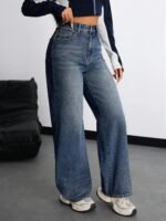 Nifty Women's Denim Stretchable High Waist Baggy Jeans for Women - Image 6