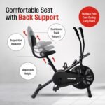 Sparnod SAB-05 Air Bike Exercise Cycle for Home Gym with Back Support | Full Body Workout – Arms & Legs Dual Action | Adjustable Resistance | 120 KG Maximum User Weight & 1-Year Warranty - Image 5