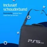 PSS Travel Bag Compatible with PS5 Slim Console and 2 Controller, Cary Cash for PS5 Slim Compatible, Waterproof EVA Hard Protective Bag with Handle Strap for PS5 Slim Accessories Only Bag (Black) - Image 6