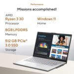ASUS Vivobook Go 14 (2026),AMD Ryzen 3 30 Processor,AMD Radeon iGPU,8GB RAM,512GB SSD,FHD,14" (35.5 cm),Windows 11,M365 Basic(1Y)* Office 2024,Cool Silver,1.38 Kg,E1404FA-EB1224WS,Thin & Light Laptop - Image 2