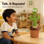 Toy Imagine Rechargeable Talking Cactus Toy for Kids - Musical Dancing, Speaking Cactus Toy for Babies – Educational Talking Toy for Baby Boys & Girls (0-3 Years) – Speaking, Repeating for Toddlers - Image 3