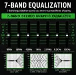 Dabeatz MX06 6 Channel Audio Mixer with 6×XLR/6.35mm Inputs, Bluetooth, USB/PC/MP3 Playback, 99 DSP Effects, 7-Band EQ, Mute, Recording, +48V Phantom Power – DJ, Karaoke, Studio & Live Sound - Image 5