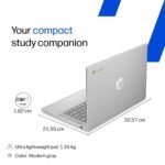 HP Chromebook 14, MediaTek Kompanio 540 (4GB LPDDR5, 128GB UFS) HD, Anti-Glare, Micro-Edge, 14''/35.6cm, ChromeOS, 100 GB Google One(1yr), Modern Gray,1.35kg, nm0004MU, HD Camera w/Shutter Laptop - Image 10