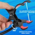 Sounce Mobile Stand Holder Metal Built - Cell Phone Stand Perfect for Video Table Online Class Home Bed Flexible Charging Hand Bike Movie Office Gift Desktop Heavy Duty Lazy Mount Multi Angle Clamp - Image 3