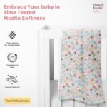 haus & kinder 100% Cotton Muslin Swaddle Wrap for New Born Baby | Pack of 3 (100×100 cm) | Baby Blanket & Swaddles for Newborn | Citrus Groove Collection - Image 9