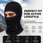 Allextreme Dryfit Full Face Mask with Enhanced UV Sun Wind & Dust Protection for Riding, Skiing, Cycling & Hiking | 9-in-1 Balaclava Helmet Liner Anti-Pollution Bandana for Men & Women Riders (Black) - Image 2