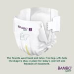 Bambo Nature Premium Baby Tape Diapers for Baby Medium Size (4-8 Kgs) - Super Absorbent, Breathable, Extra Soft, Dermatologically Tested, Hypoallergenic Infant Nappies With Wetness Indicator, 28 Count - Image 2