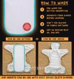 Advanso Leakage Proof cloth diaper for babies 0 to 3 years High Absorbent 1 Reusable diaper cover 1 Insert pad combo Pack 5-18Kg Adjustable free size Washable Pocket cloth diapers for babies P25 - Image 6