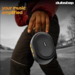 Dubstep Pop 1200 Portable Bluetooth Speaker | 12W Loud Sound, Deep Bass with XBASS, 16 Hrs Playtime, TWS Stereo Pairing, 52mm Driver, Splash-Resistant, Carry Strap (Black) - Image 6