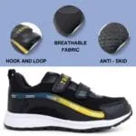 TRASE Sports Shoes for Kids | Running Shoes for Boys & Girls with Hook & Loop | Anti-Skid Comfortable Lightweight Footwear with Breathable Fabric - Image 2