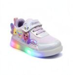 HOOH Girls Character Sneakers, Purple, Hook and Loop Closure, Comfortable Fashion Shoes for Kids - Image 3