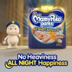 Mamypoko Pants All Night Absorb|Pant Style Baby Diapers Large Size(L),62 Count,Ideal for 9-14Kgs|1 Diaper= Upto All Night Absorption|Wider Crisscross Sheet|Gentle Coco Care|12hr Leakage Protection - Image 3