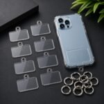 NEOBABY Transparent Phone Case Charm Holder Tags with Metal Spring Rings | Clear Acrylic DIY Charm Loop for Mobile Cover, Phone Charms, Keychains & Personalized Accessories - Image 3