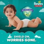 Pampers Happy Sleep Pant Style Baby Diapers, Medium (M), 48 Count, 1 Pampers = 1 Night Sleep, with Anti Rash Shield, 7-12 Kg Diapers - Image 4