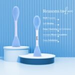 Glam21 Multipurpose Silicone Brush | 2in1 Soft Double-sided Deep Cleansing & Skin Massaging | Micro Scrubber to Face, Nose & Lips for Pore Cleansing, Removing Blackhead - Image 2