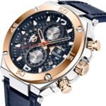 BENYAR Luxury Business Casual Party-Wear Leather Chronograph Date Display Watch for Men - Image 2