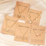 Shining Diva Fashion 5 Pcs Latest Stylish Heart Butterfly Pearl Necklace Jewellery Set for Women Pendant Necklace Gifts for Girls (16476np) - Image 4
