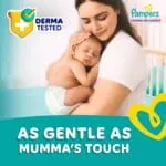 Pampers Complete Skin Comfort Pants, (M) 76 Count, Anti-rash blanket, Lotion with Vitamin E & Aloe Vera, Medium, 7-12kg - Image 5