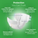 KareIn Classic Adult Diaper Tape M Size, Medium, Waist (76-114 cm 30'-45'), 10 Unit, Long Protection Hour, Unisex, Quick & Even Absorption, Anti-Bacterial, Leakproof, Odour Control, Wetness Indicator - Image 5