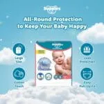 Amazon Brand - Supples Premium Baby Diaper Pants | 78 Baby Diapers | Small | 4-8 Kg | 12 Hrs Absorption | Cushiony Cotton Soft Fabric | Phthalates-Free | Triple Leak Guard - Image 2