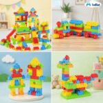 FunBlast DIY Plastic Building Blocks for Kids Building Blocks Toy for Kids Puzzle Games for Kid,Toys for Children Educational & Learning Toy for Kid,Girls & Boys -(250 Pieces Blocks with 38 Wheels) - Image 4
