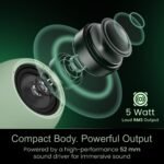 HAMMER Drop X1 5W Bluetooth Speaker with Twin Pairing, Bluetooth v6.0, 32 Hours Playtime, 52mm Drivers (Green) - Image 4