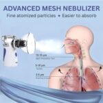 Medgears Portable Nebulizer & Humidifier for Baby & Adults | Compact, Silent, Self-Cleaning Machine with Long Battery Life | Effective for Asthma, Cough, Sinus & Allergy Relief at Home - Image 5