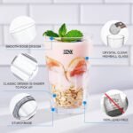 BINZO Glass Water Juice Glasses Set of 6, 300 ml, Stackable Drinking Durable Thick Tumblers, Microwave & Dishwasher Safe for Kitchen, Home, Fridge - Image 7